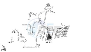 SENDA HYP DRD EVO LIMITED EDITION - 50 CC EU2 drawing WATER COOLER