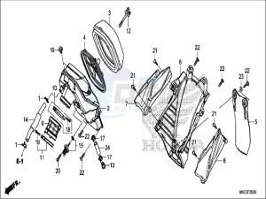 CRF450RXH Europe Direct - (ED) drawing AIR CLEANER