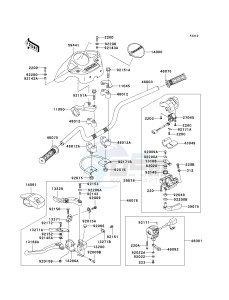 KVF 360 A [PARAIRIE 360 4X4] (A1-A3) PRAIRIE 360 4X4] drawing HANDLEBAR