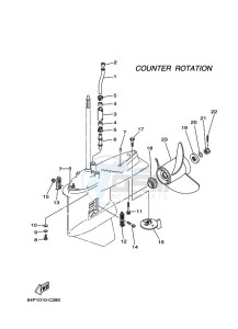 FL150FETX drawing PROPELLER-HOUSING-AND-TRANSMISSION-4