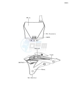 KX85-II KX85DHF EU drawing Decals