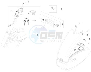 California 1400 Touring ABS 1380 drawing Locks