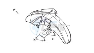 MAXSYM 600I ABS drawing FRONT FENDER