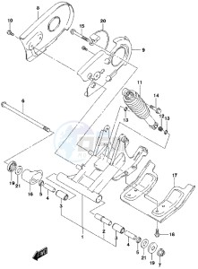 LT-Z90 drawing REAR SWINGINGARM