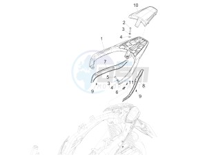 Medley 125 4T ie ABS (EMEA) drawing Rear luggage rack