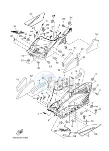 XP500A T-MAX T-MAX 500 (59CD) drawing STAND & FOOTREST 2