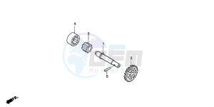 CRF250X drawing OIL PUMP