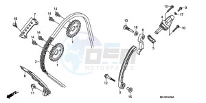 CBR600RR9 UK - (E / MME SPC 3E) drawing CAM CHAIN/TENSIONER