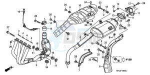 CBR600RR9 UK - (E / MME SPC 3E) drawing EXHAUST MUFFLER