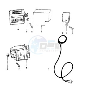 SPEEDFIGHT AQUA - 50 cc drawing ANTI THEFT LCT