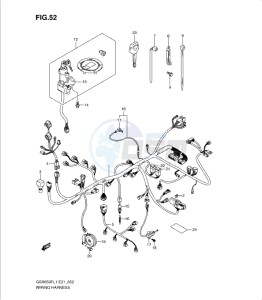 GSXF650 drawing WIRING HARNESS (GSX650FL1 E21)