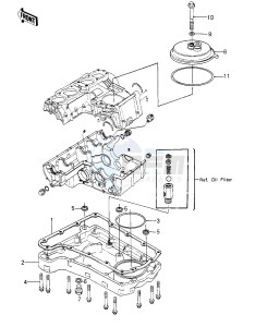 KZ 650 E [LTD] (E1) [LTD] drawing BREATHER COVER_OIL PAN