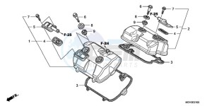 NSA700A9 France - (F / CMF MME) drawing CYLINDER HEAD COVER