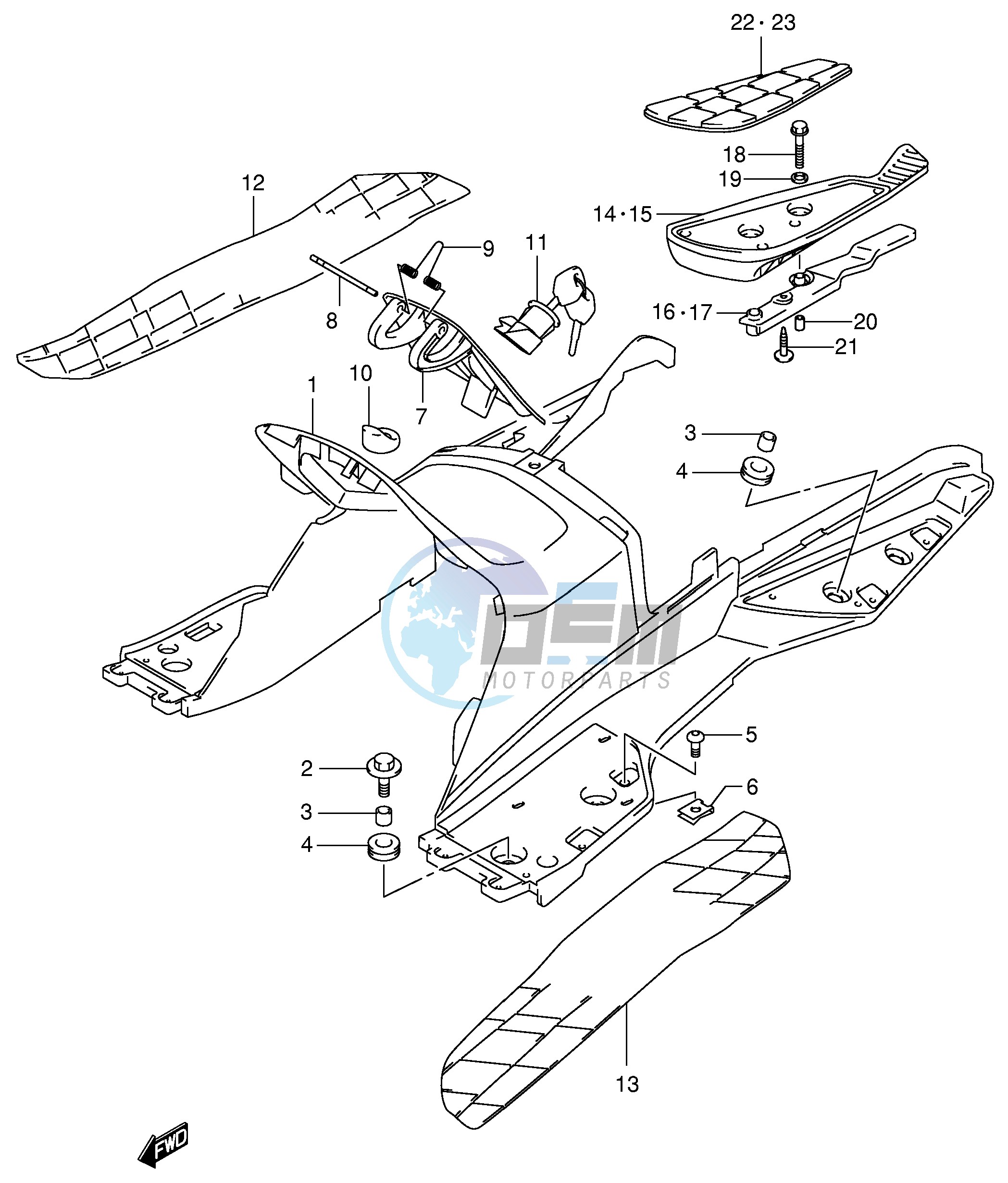 REAR LEG SHIELD (MODEL Y)