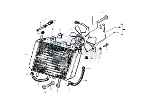 X9 500 drawing Cooling system