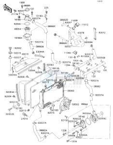 ZX 750 H [NINJA ZX-7] (H1) [NINJA ZX-7] drawing RADIATOR