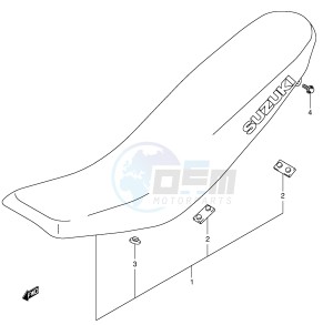 DR-Z400 (E1) drawing SEAT (MODEL Y K1)