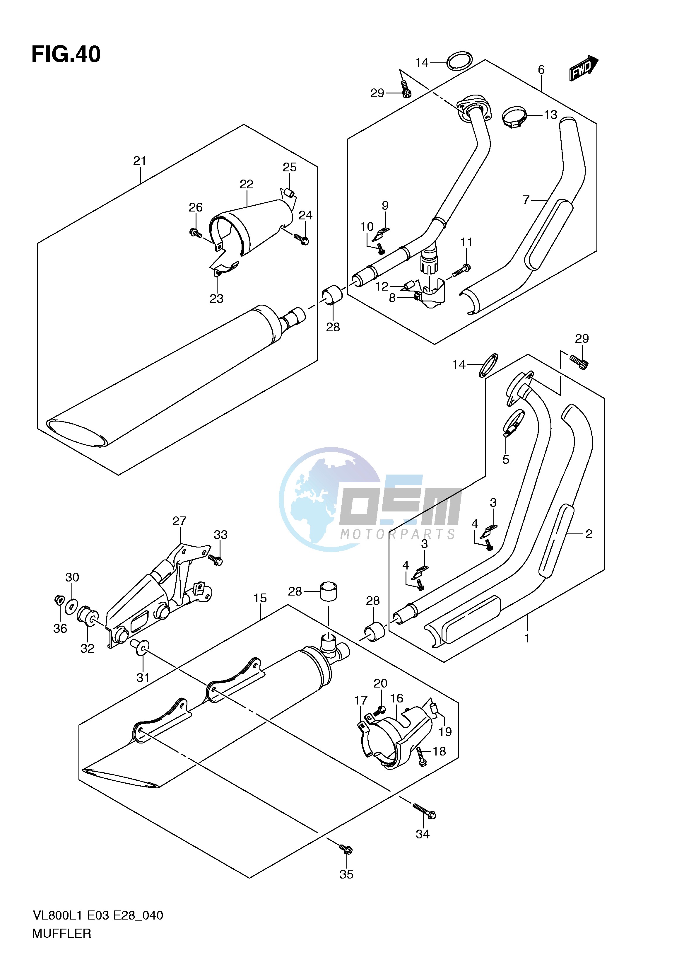 MUFFLER (VL800CL1 E3)