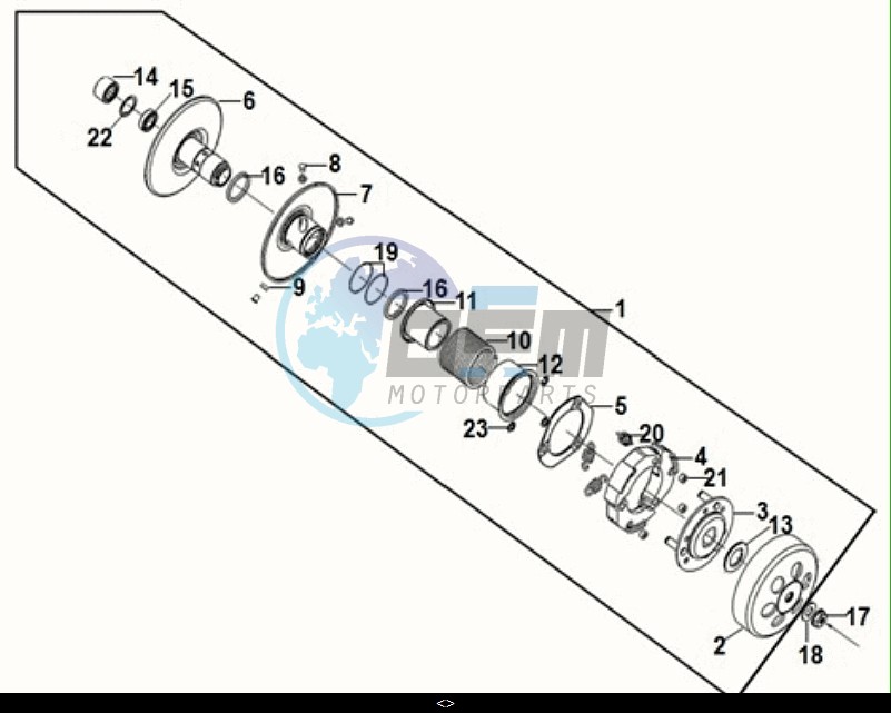 DRIVEN PULLEY ASSY