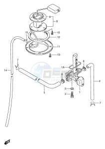 GSX750F (E2) drawing FUEL COCK