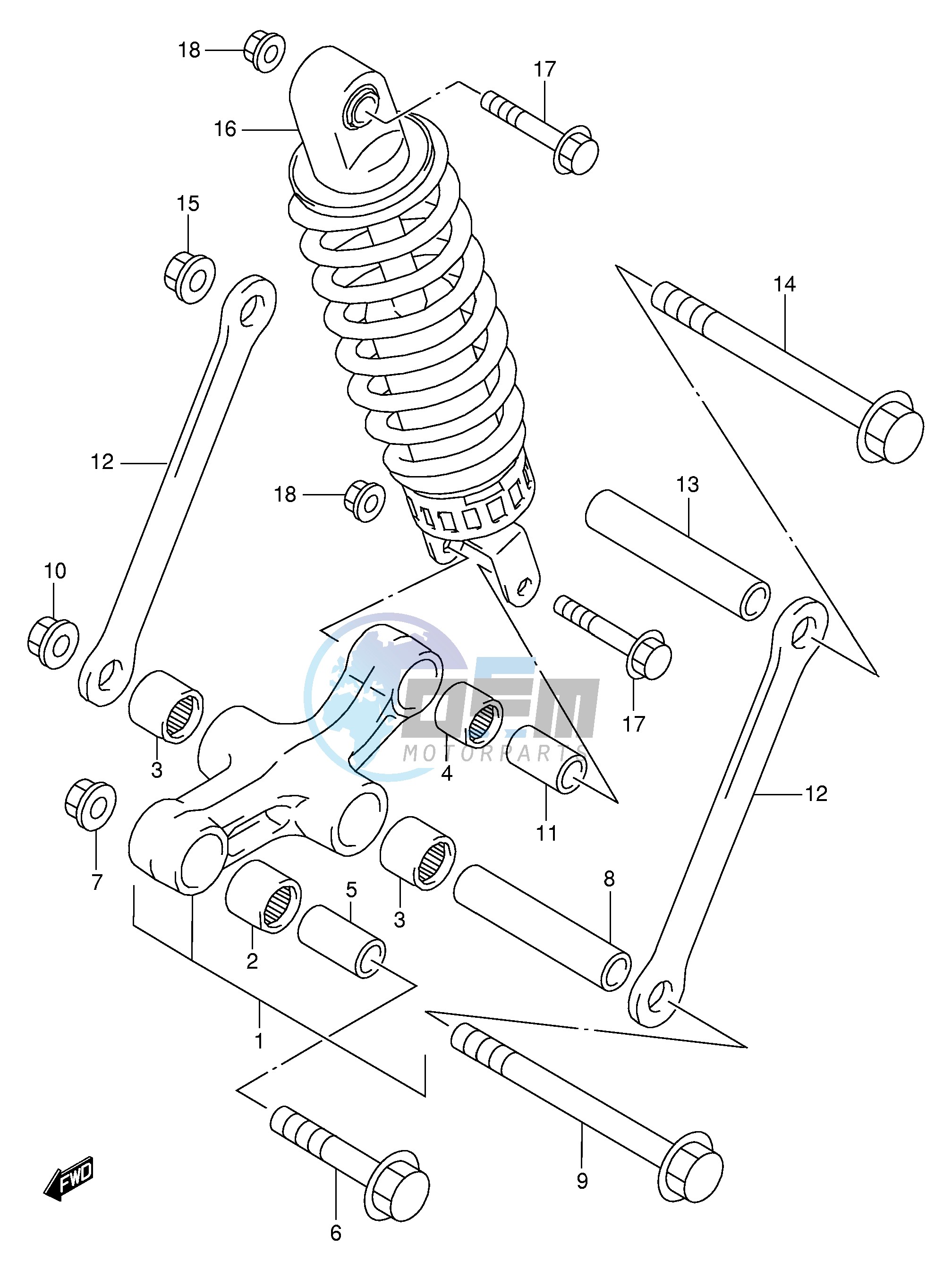 REAR CUSHION LEVER