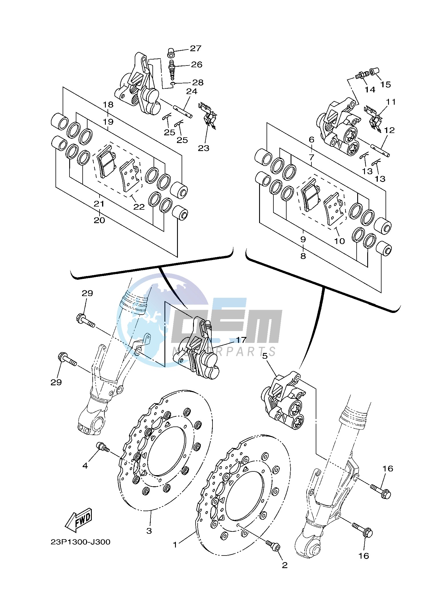 FRONT BRAKE CALIPER