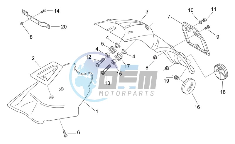 Rear body III - Mudguard