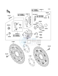 VERSYS KLE650A7F GB XX (EU ME A(FRICA) drawing Front Brake