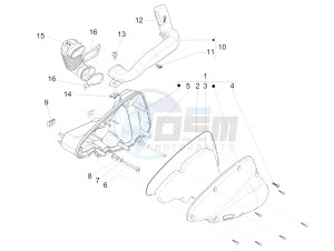 LIBERTY 125 4T E4 POSTE (EMEA) drawing Air filter