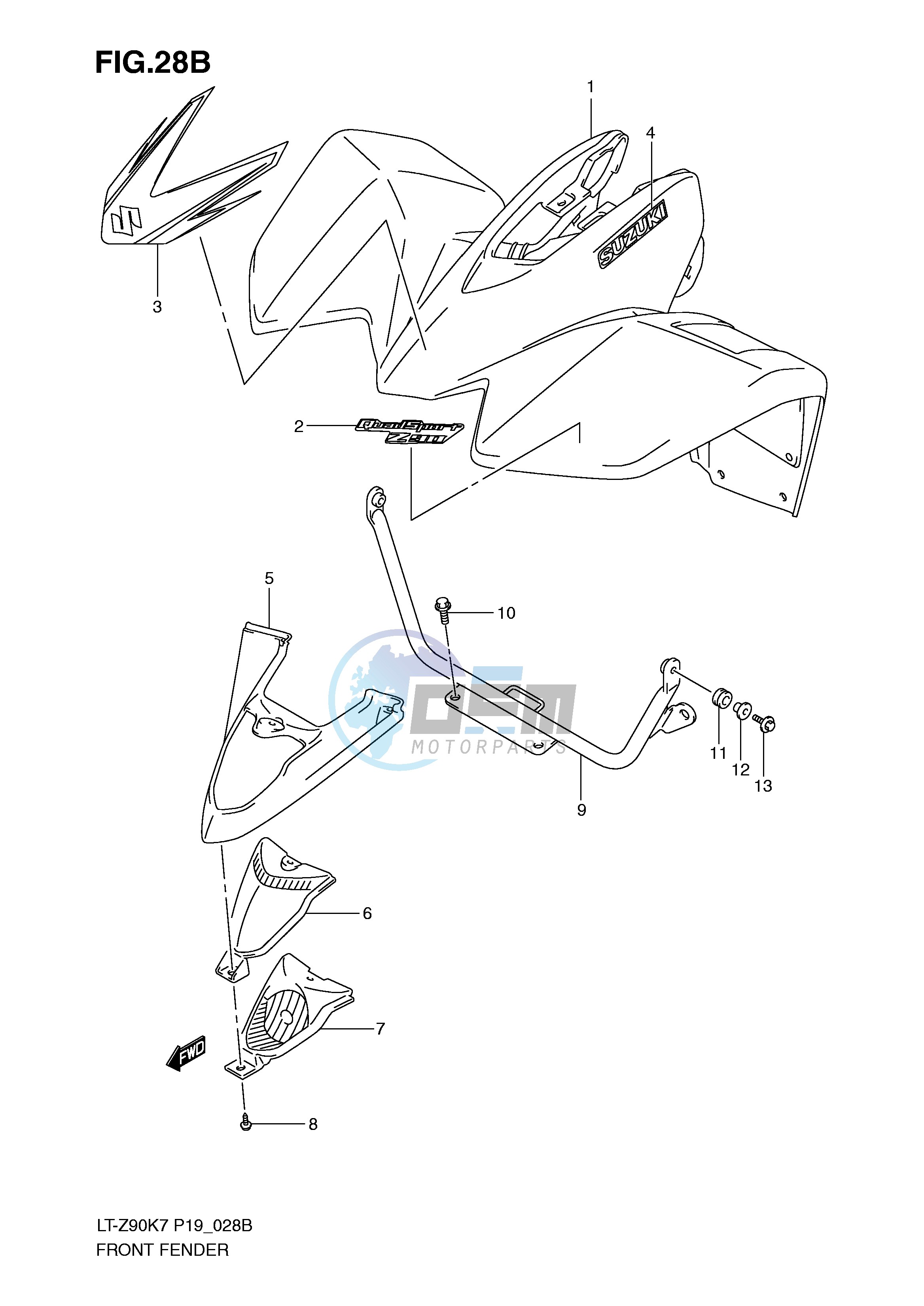 FRONT FENDER (MODEL K9)