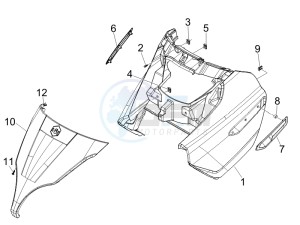 X7 125 ie Euro 3 drawing Front shield