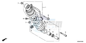 NT700VB drawing REAR CUSHION