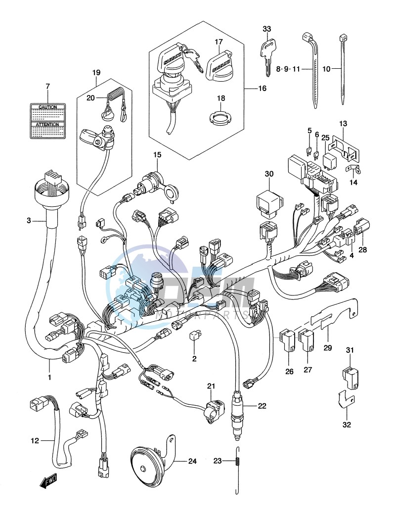 WIRING HARNESS (LT-A500XPZL2 P17)