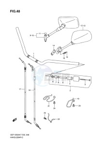 GSF-1250S BANDIT EU drawing HANDLEBAR