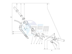 S 150 4T 2V E3 Taiwan drawing Handlebars - Master cil