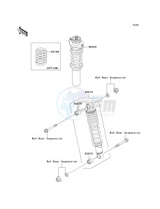 KAF 950 E [MULE 3010 TRANS4X4 DIESEL] (E8F) E8F drawing SHOCK ABSORBER-- S- -