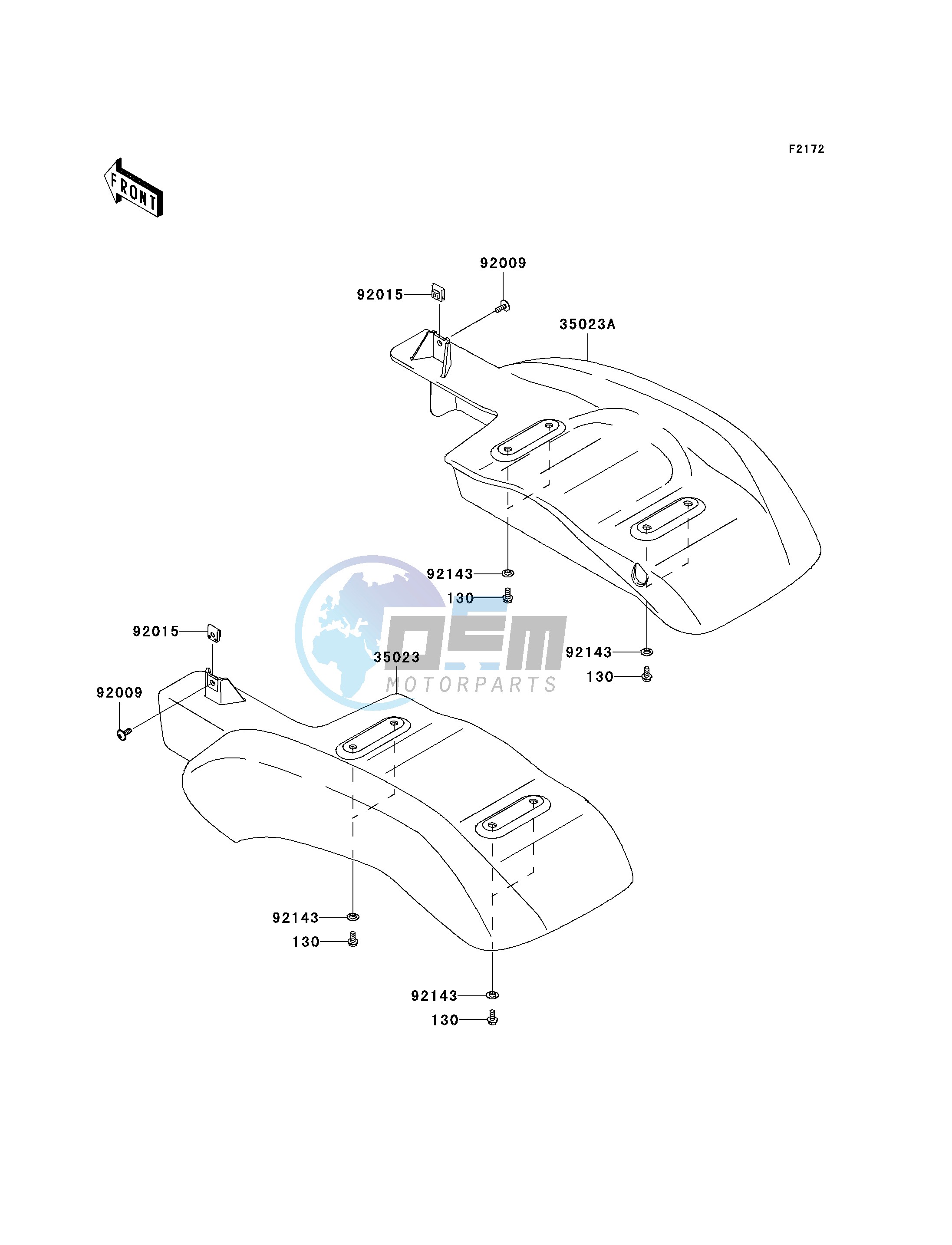 REAR FENDER-- S- -