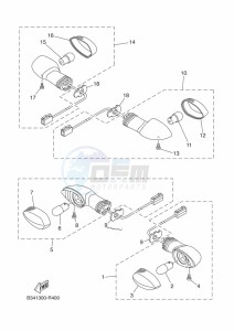 XSR700 MTM690 (BU32) drawing FLASHER LIGHT