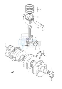 GSX-R1100 (E28) drawing CRANKSHAFT