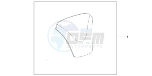 CBR1100XX SUPER BLACKBIRD drawing TANK PAD