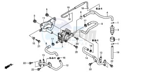 CB250P drawing AIR SUCTION VALVE (CB250P6)