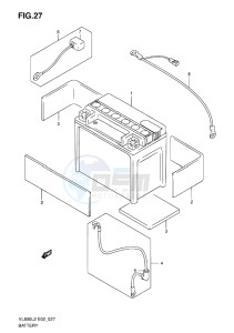 VL800 INTRUDER EU drawing BATTERY