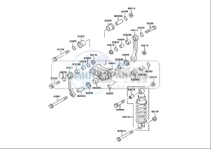 ZZR 250 (EU) drawing REAR CUSHION LEVER