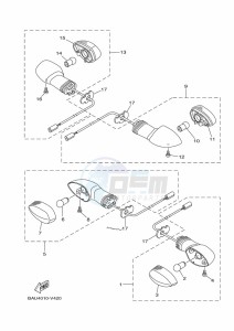 XTZ690 TENERE 700 (BMB9) drawing FLASHER LIGHT