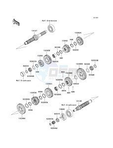 VN 1600 B [VULCAN 1600 MEAN STREAK] (B6F-B8FA) B8F drawing TRANSMISSION