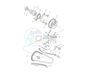 YZF R 125 drawing CAMSHAFT AND TIMING CHAIN