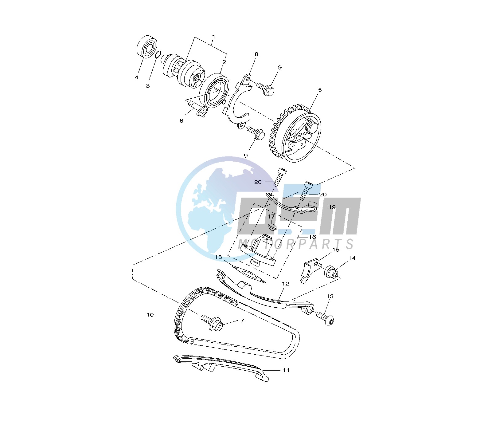 CAMSHAFT AND TIMING CHAIN