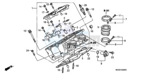 ST13009 UK - (E / MKH MME) drawing RIGHT CYLINDER HEAD