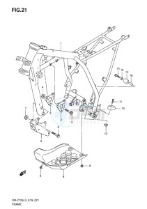 DR-Z125L EU drawing FRAME