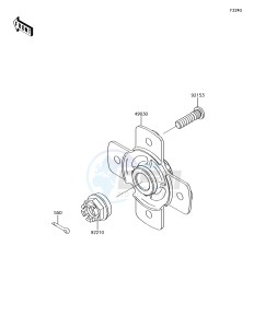 BRUTE FORCE 750 4x4i EPS KVF750HFF EU drawing Rear Hub